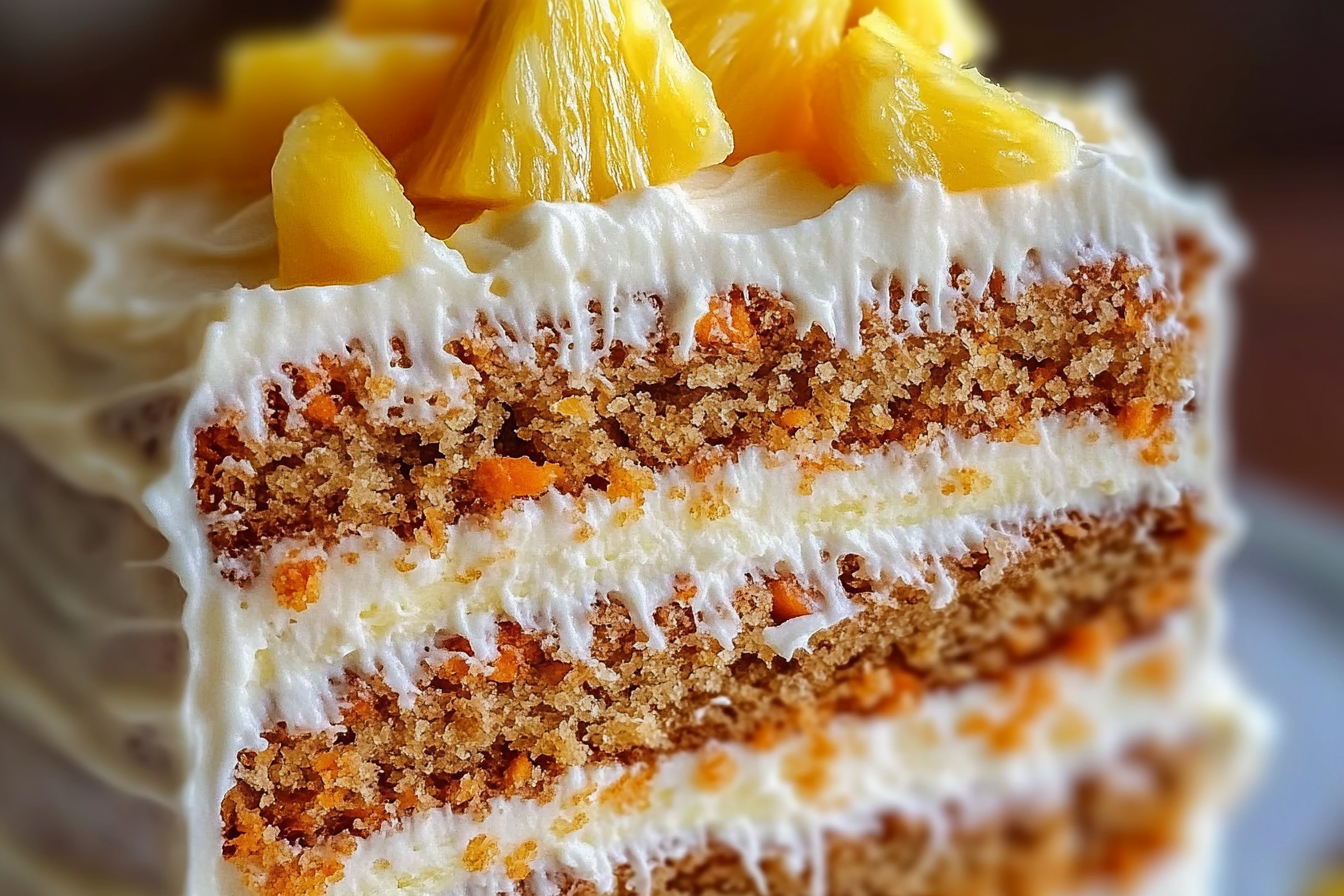 Hawaiian Carrot Pineapple Cake